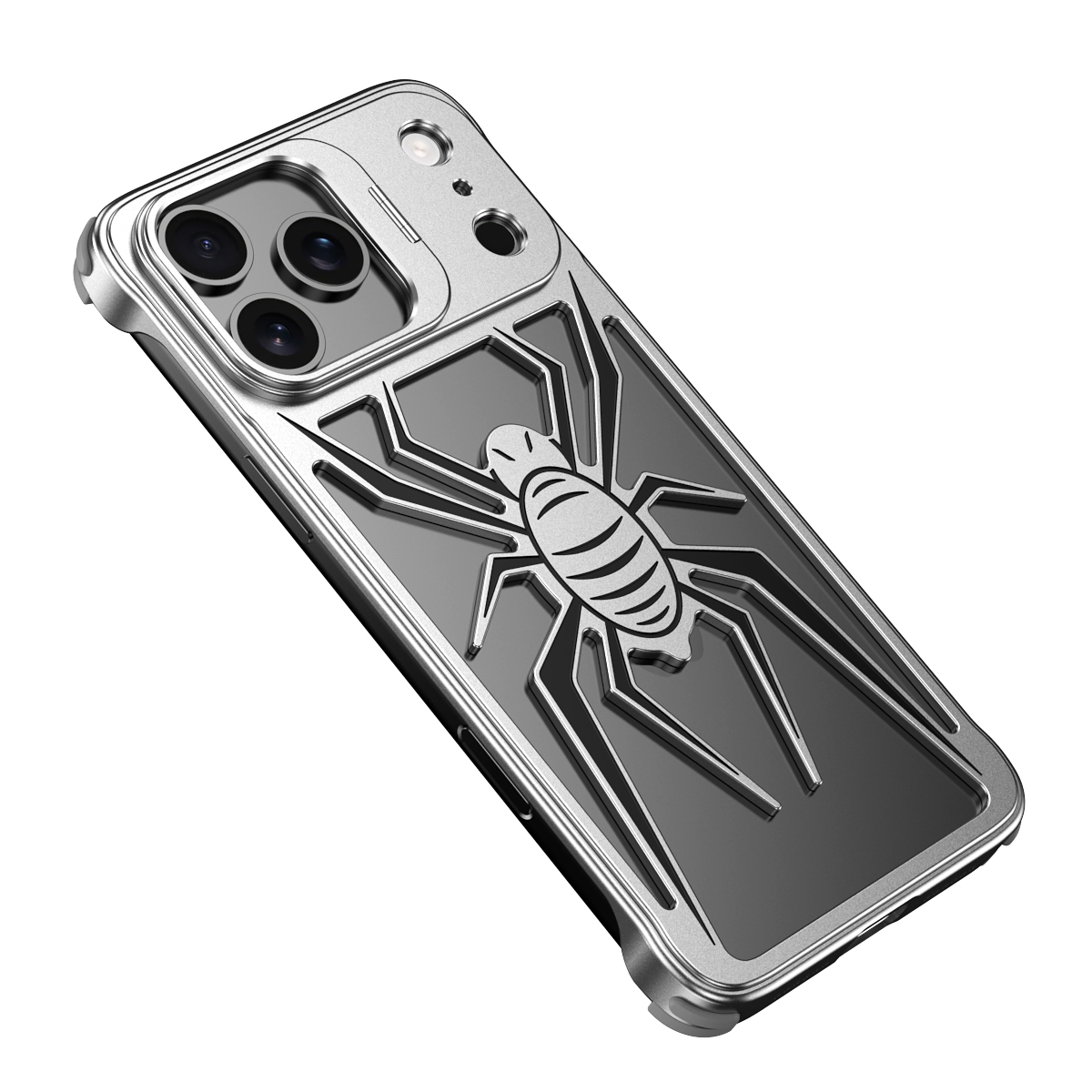 Phone Stand Aluminum - Luxury Spider Armor Metal phone Case