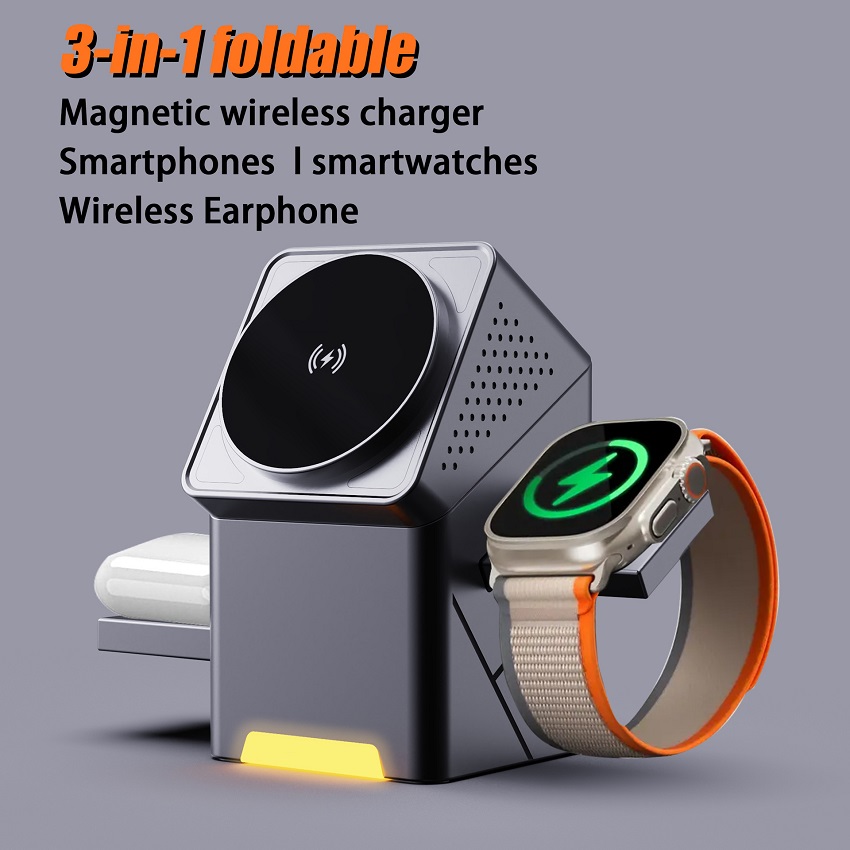 Wireless Charger 3 In 1 - 3 in 1 Magnetic Wireless Charger