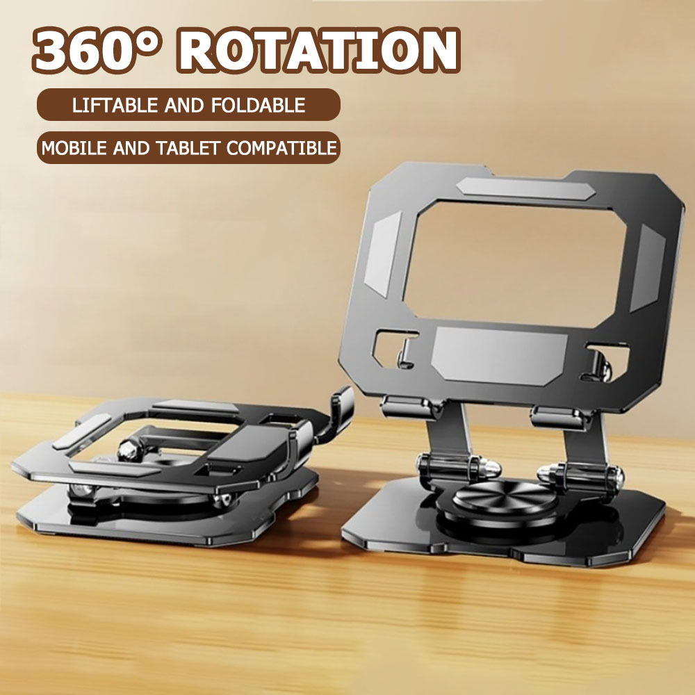 Tech Accessories For Desk - 360 Rotating Tablet Phone Stand Adjustable