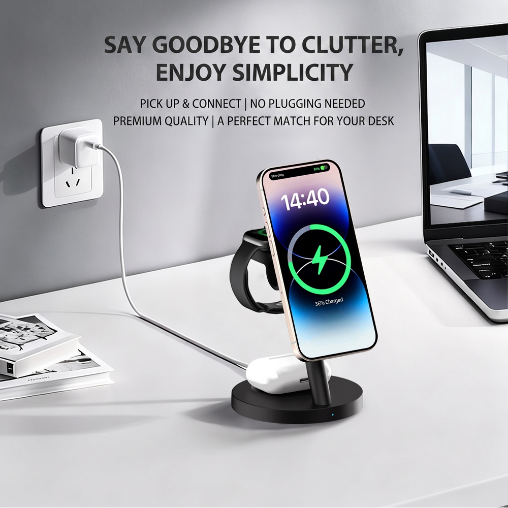 3in1 Qi2.2 25W Fast Wireless C - огляд і ціна Wireless Charger 3 In 1