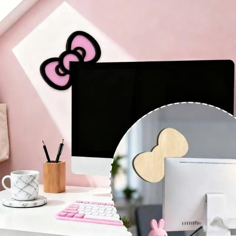 New 1/2Pcs Wooden Bowknot PC A - огляд і ціна Tech Accessories For Desk