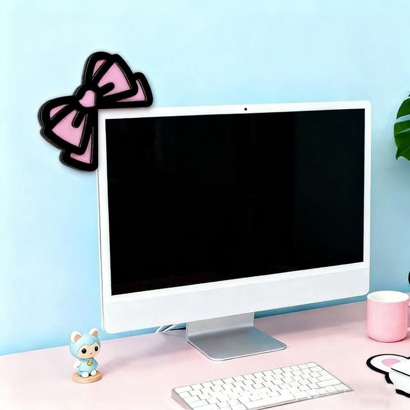 New 1/2Pcs Wooden Bowknot PC A - огляд і ціна Tech Accessories For Desk