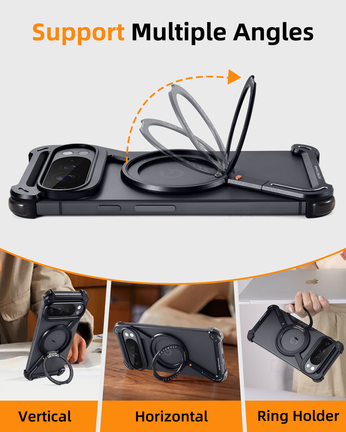 Oatsbasf Metal Phone Case for  - огляд і ціна Phone Stand Aluminum