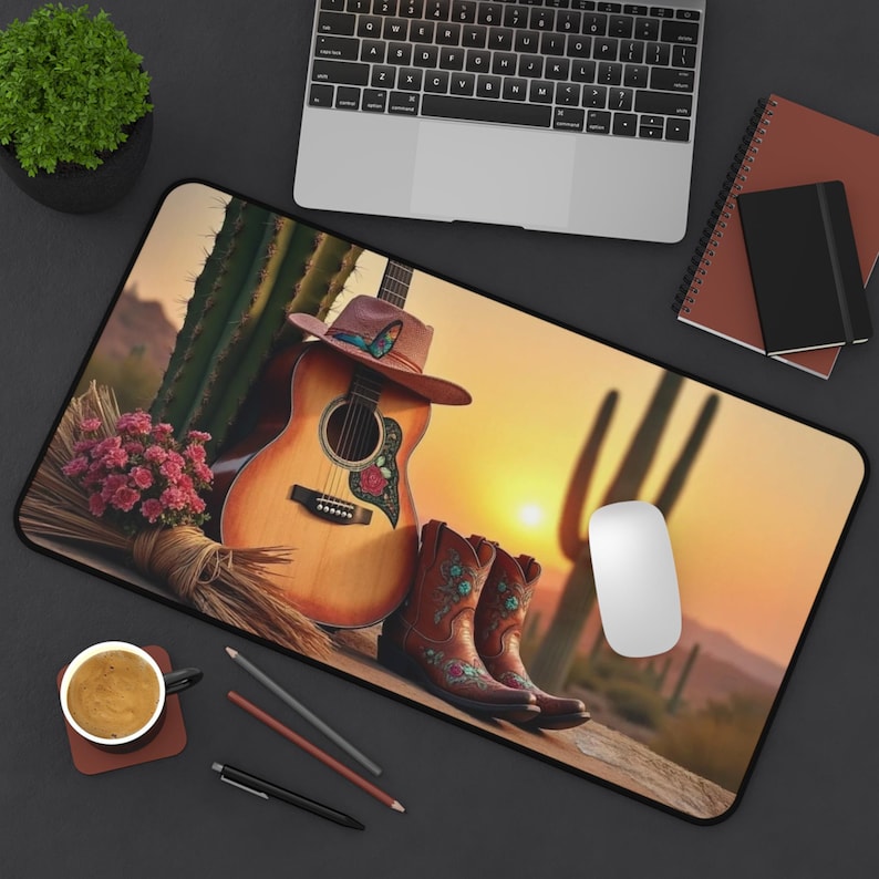 Desert Guitar Mouse Pad, Cactu - огляд і ціна Tech Girl Accessories