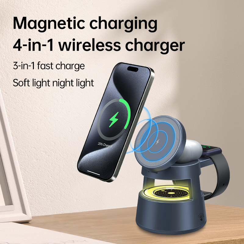 4-in-1 Wireless Charger Statio - огляд і ціна Wireless Charger 3 In 1