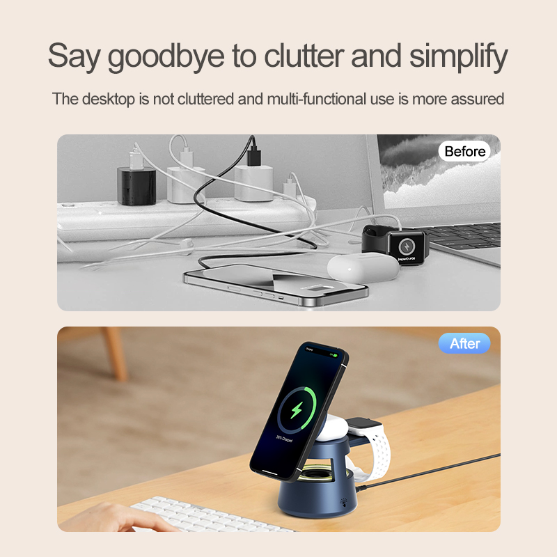 4-in-1 Wireless Charger Statio - огляд і ціна Wireless Charger 3 In 1
