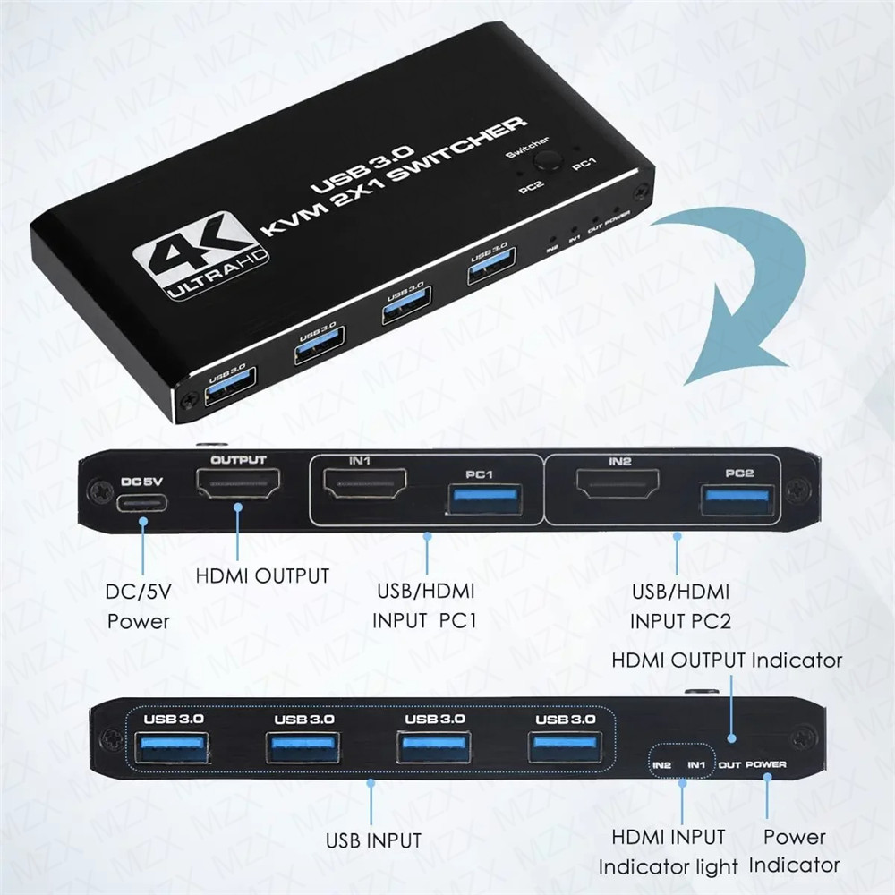 KVM Switch 4K 60Hz Switcher US - огляд і ціна Tech Computer Accessories
