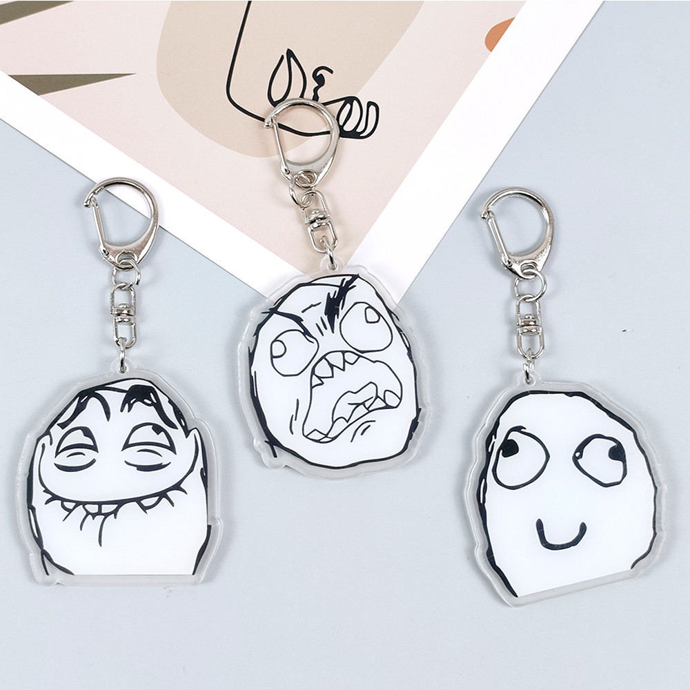 Creative Troll Face Keychains  - огляд і ціна Tech Girl Accessories