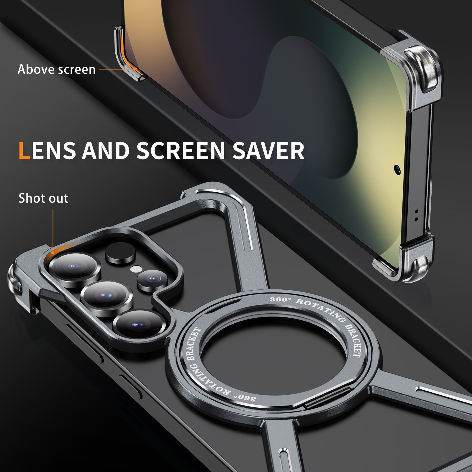 Magnetic Rotating Bracket Anti - огляд і ціна Phone Stand Aluminum