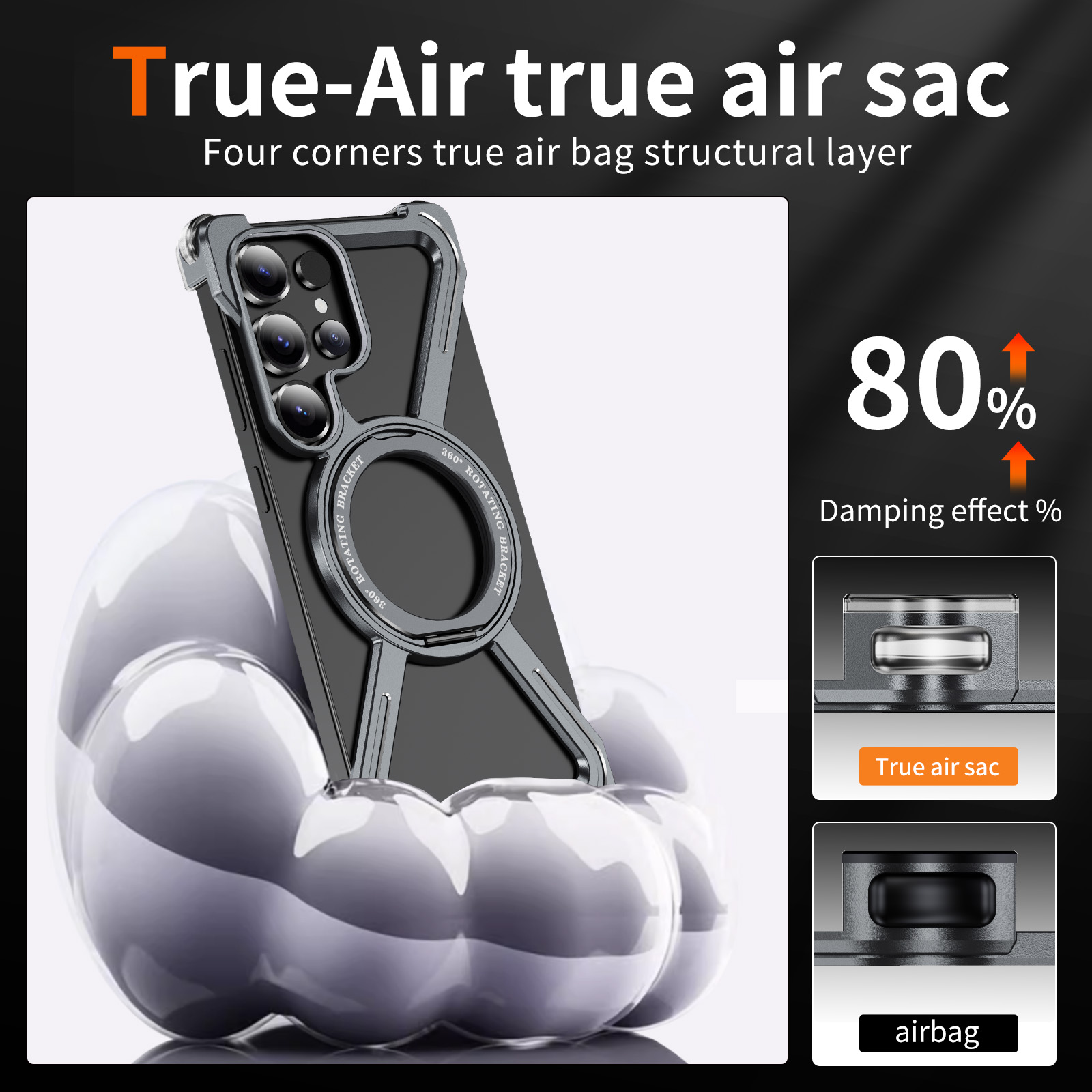 Magnetic Rotating Bracket Anti - огляд і ціна Phone Stand Aluminum