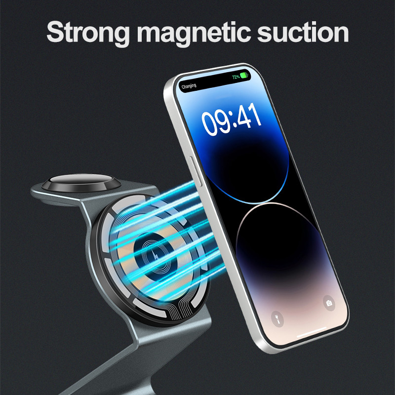 3 in 1 Transparent Magnetic Wi - огляд і ціна Wireless Charger 3 In 1