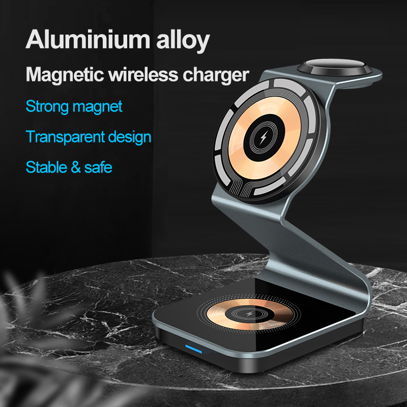 3 in 1 Transparent Magnetic Wi - огляд і ціна Wireless Charger 3 In 1