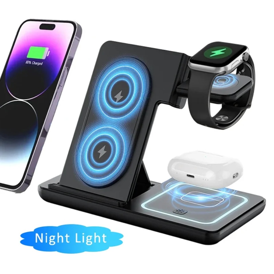 Night LED Light 3 In 1 Wireles - огляд і ціна Wireless Charger 3 In 1