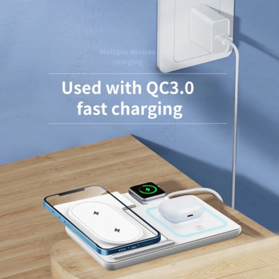 Night LED Light 3 In 1 Wireles - огляд і ціна Wireless Charger 3 In 1