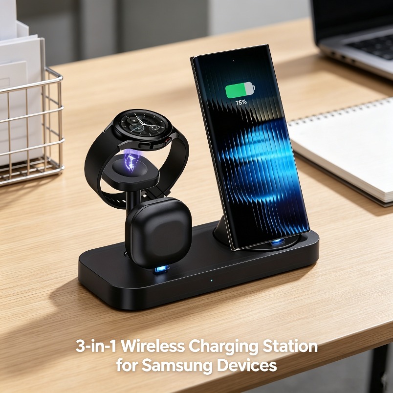 3 in 1 Wireless Charger Dual C - огляд і ціна Wireless Charger 3 In 1