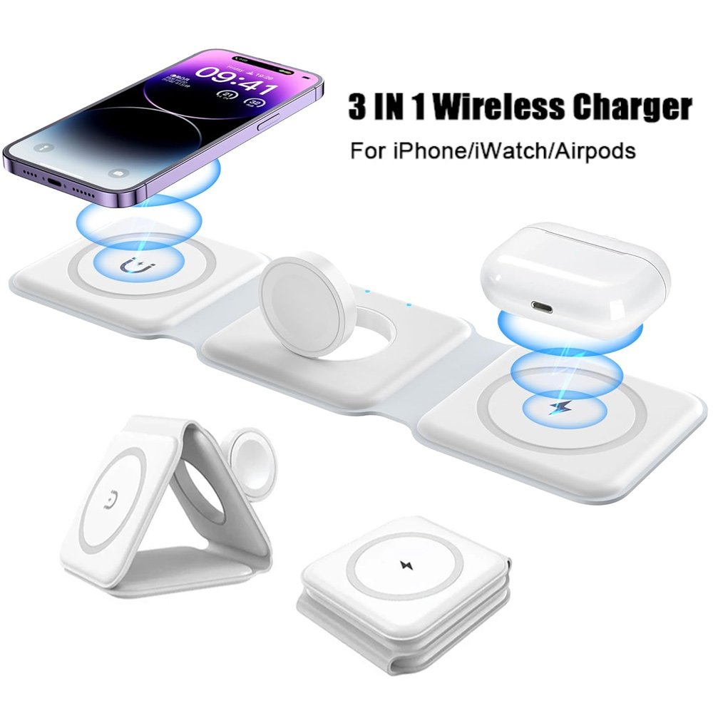 3 In 1 Wireless Charging Stati - огляд і ціна Wireless Charger 3 In 1