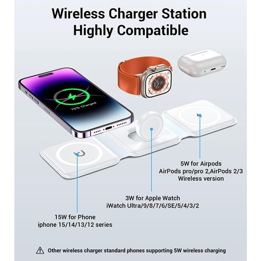 3 In 1 Wireless Charging Stati - огляд і ціна Wireless Charger 3 In 1