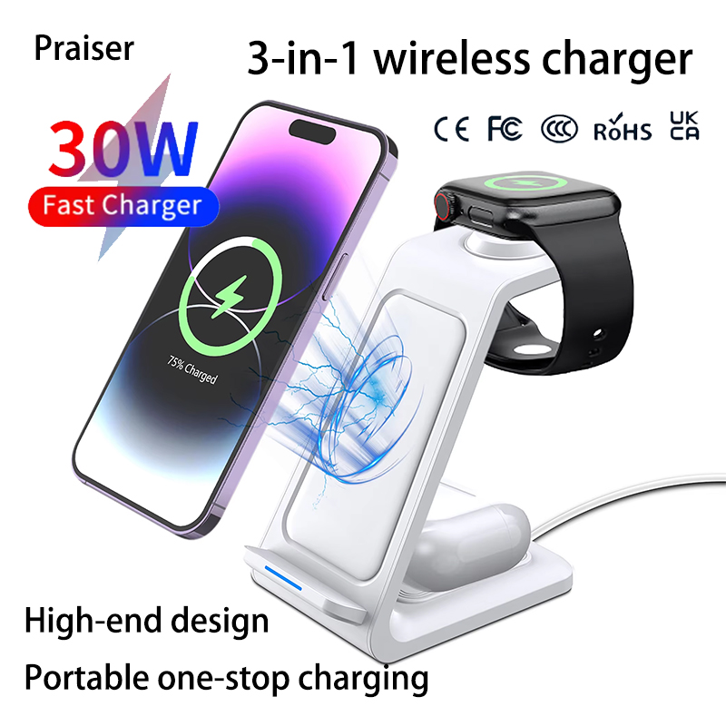 15W 3 in 1 Wireless Charger St - огляд і ціна Wireless Charger 3 In 1