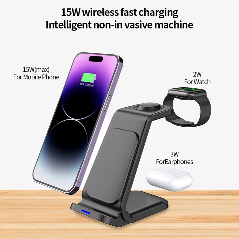 15W 3 in 1 Wireless Charger St - огляд і ціна Wireless Charger 3 In 1